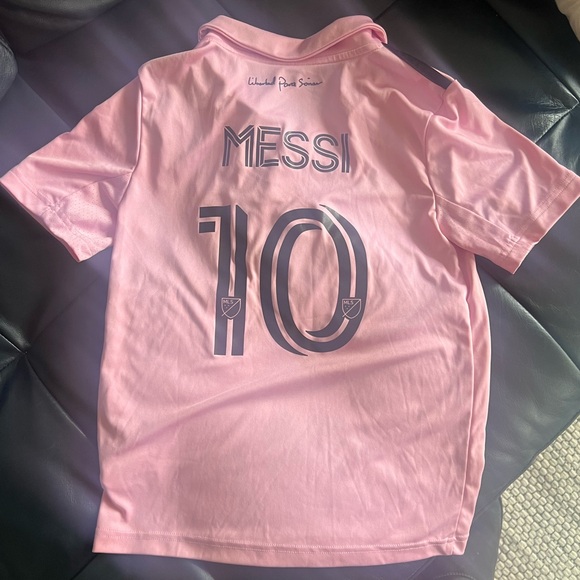 Inter Miami Adidas Messi Pink youth Soccer Jersey, size small or 9-10 - Picture 5 of 6